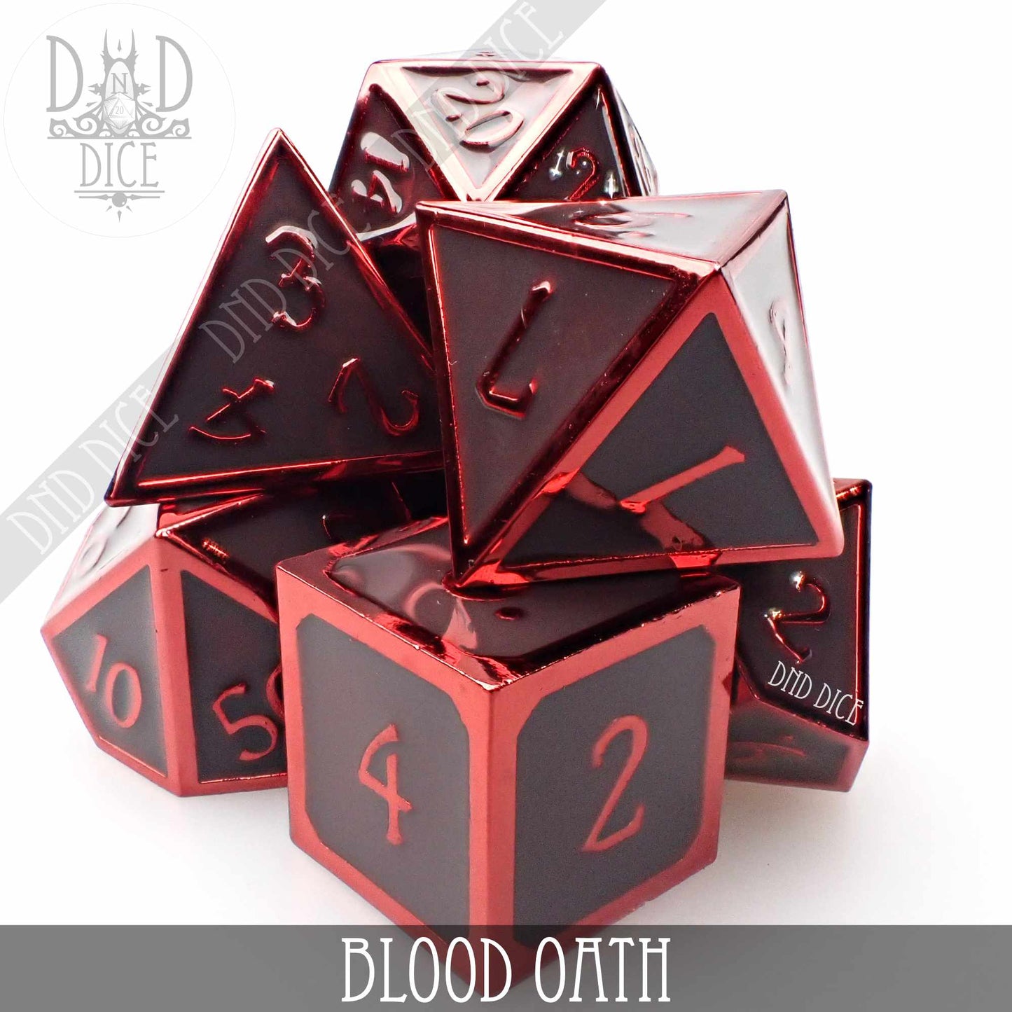 Blood Oath Metal Dice Set