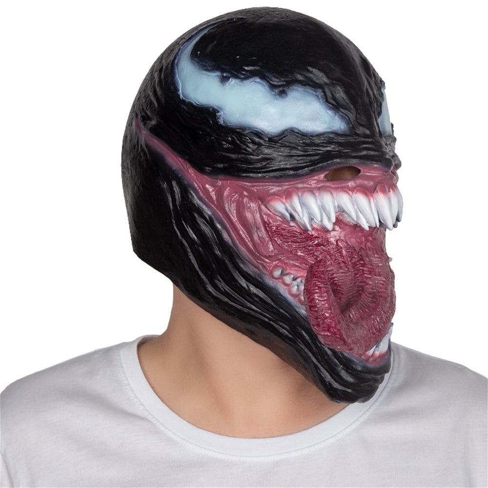 Blood Tooth Venom Mask Halloween Horror Fancy Dress Party Props Movie Cosplay Long Tongue Masks