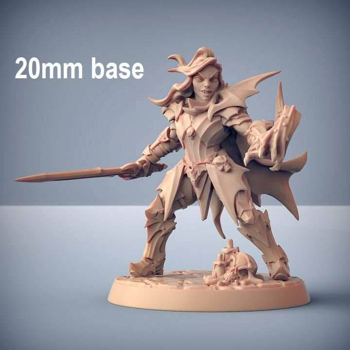 Bloodhunt Knight: Sculpt D (Female Vampire Soldier) - No Helmet / Sword