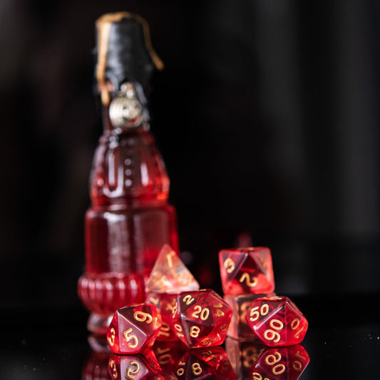 Bloodlust Elixir Acrylic Dice Set