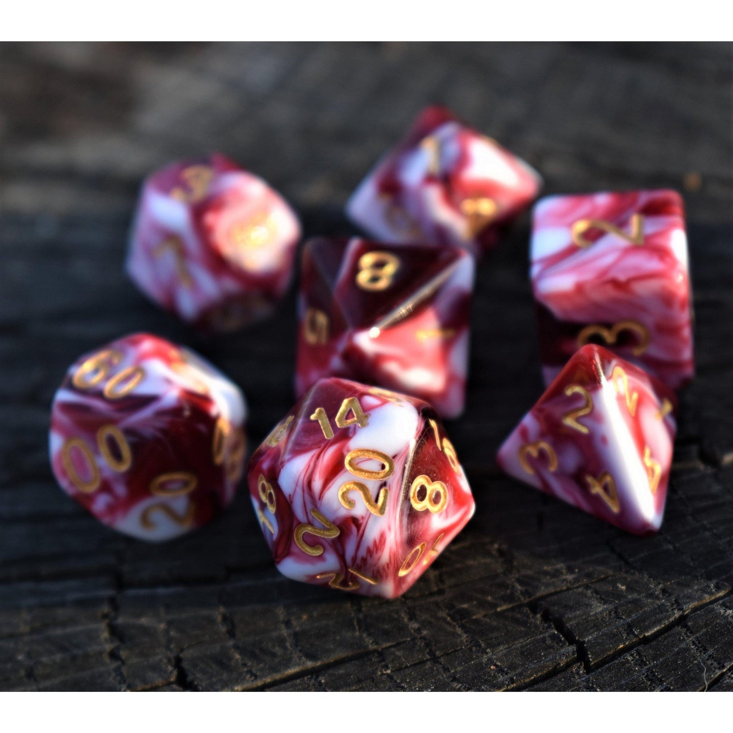 Bloody Waters Acrylic Dice Set