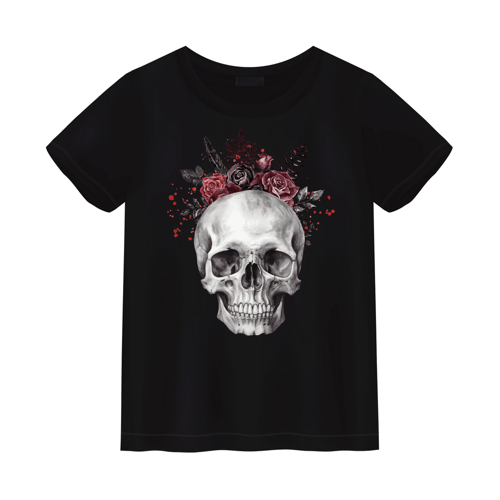 Bloody Valentine Skull Unisex Shirt - S / Black