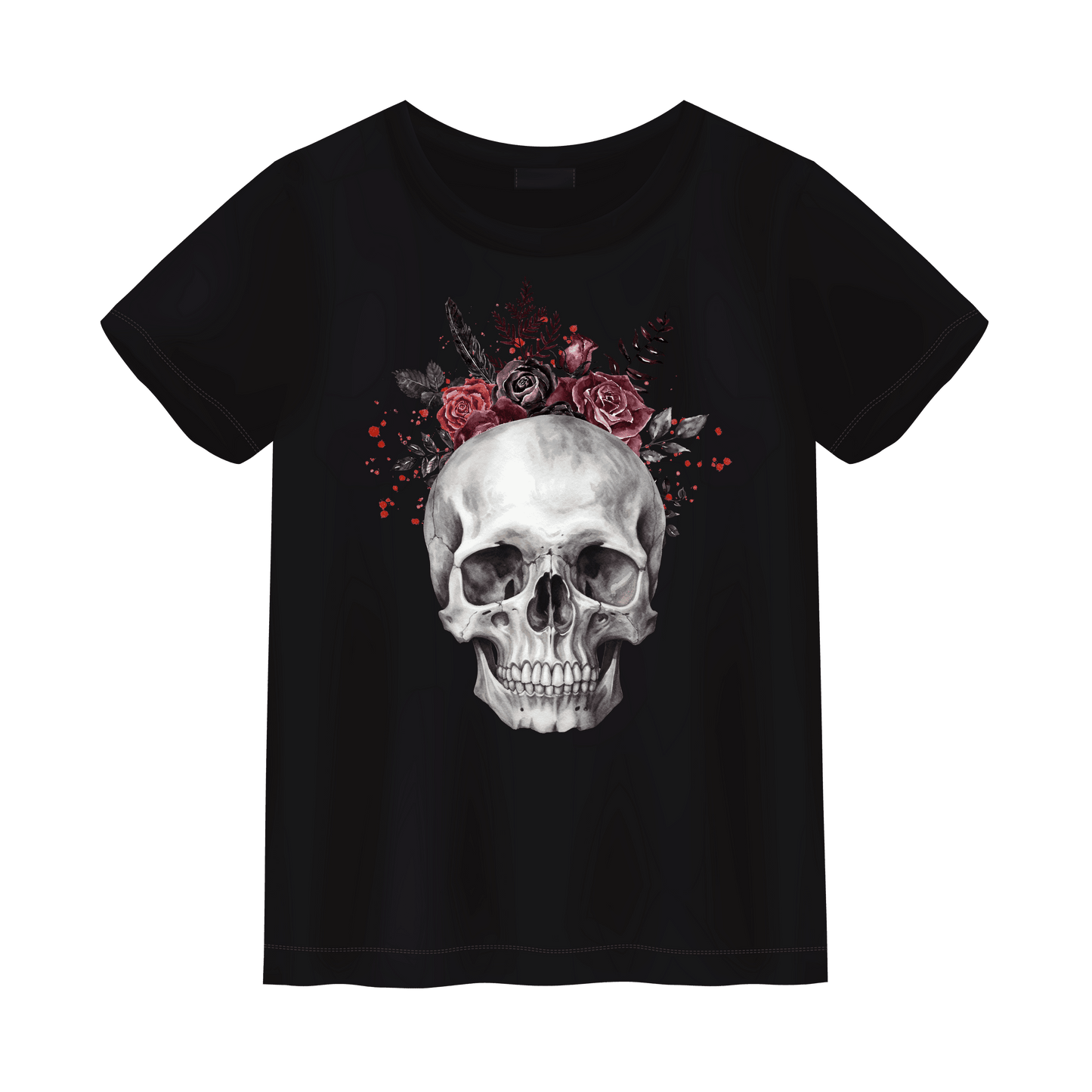 Bloody Valentine Skull Unisex Shirt - S / Black