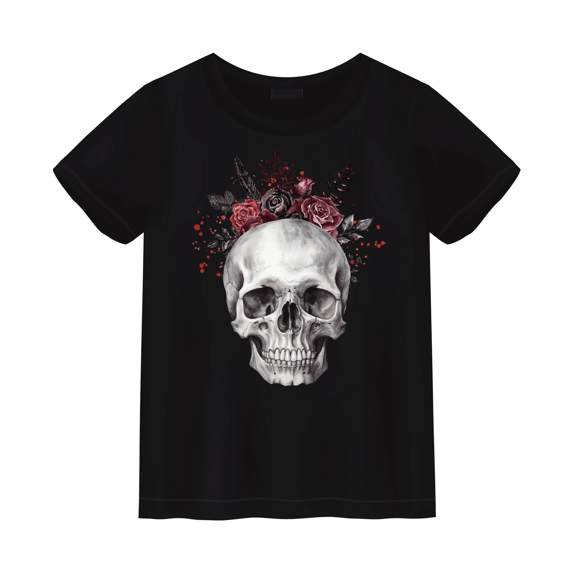 Bloody Valentine Skull Unisex Shirt - S / Black