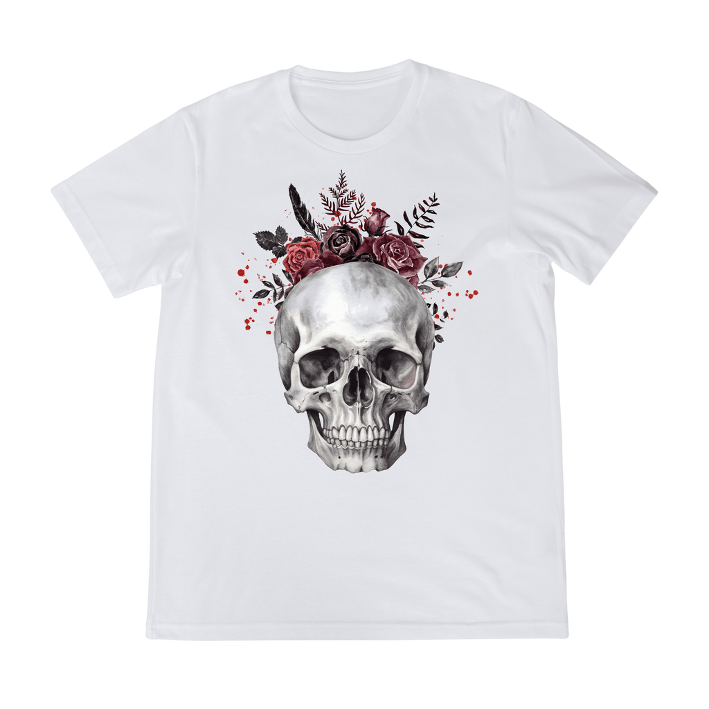 Bloody Valentine Skull Unisex Shirt - S / White