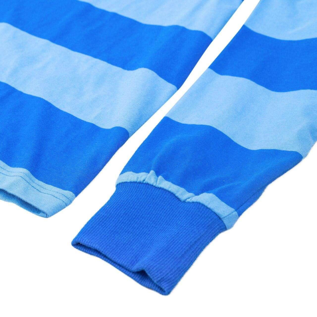 Blue and Detective Halloween Costume Blue Striped Shirt - S