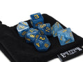 Blue Ivory Dice Collection - 7 Piece Set - 