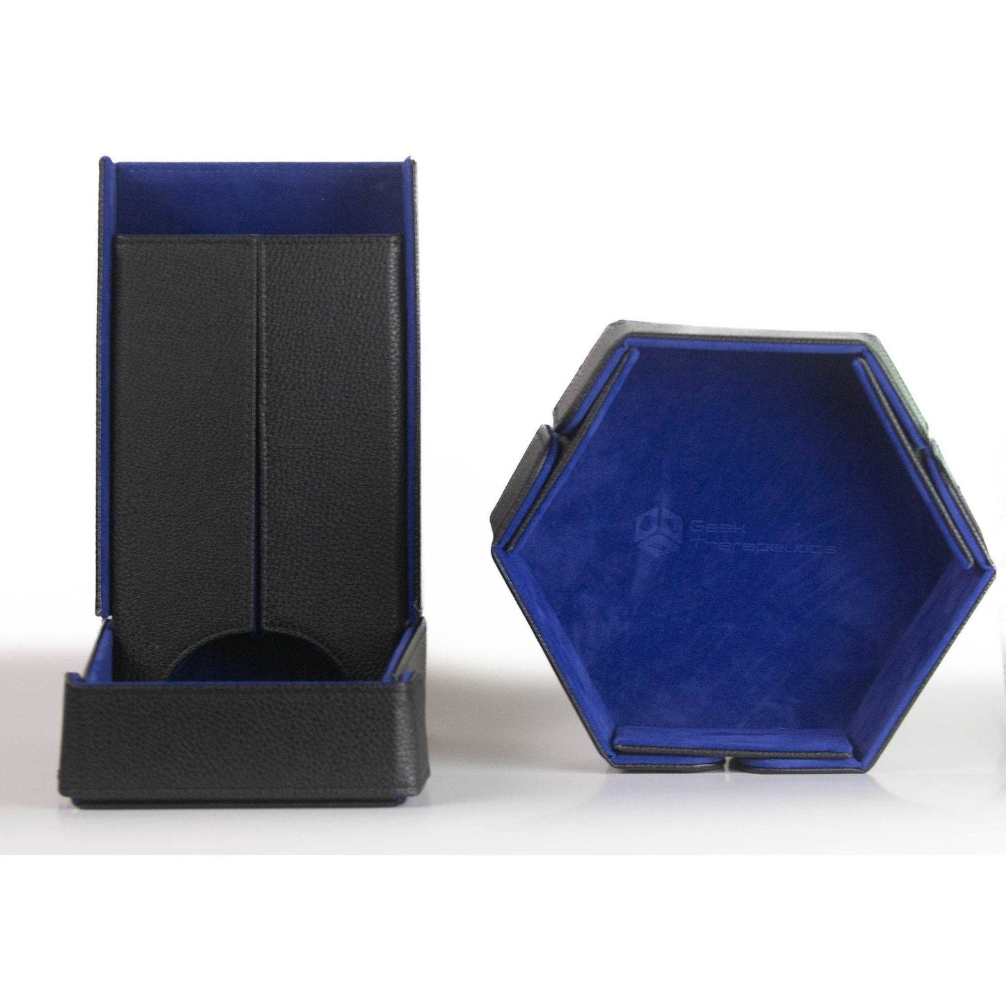 Blue Magnetic Travel Foldable Dice Tower - 