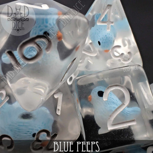 Blue Peeps Dice Set