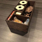 Blue Stained Catan Compatible Board Set with Laser Etched Terrain, Border and Number Pieces - Without Box