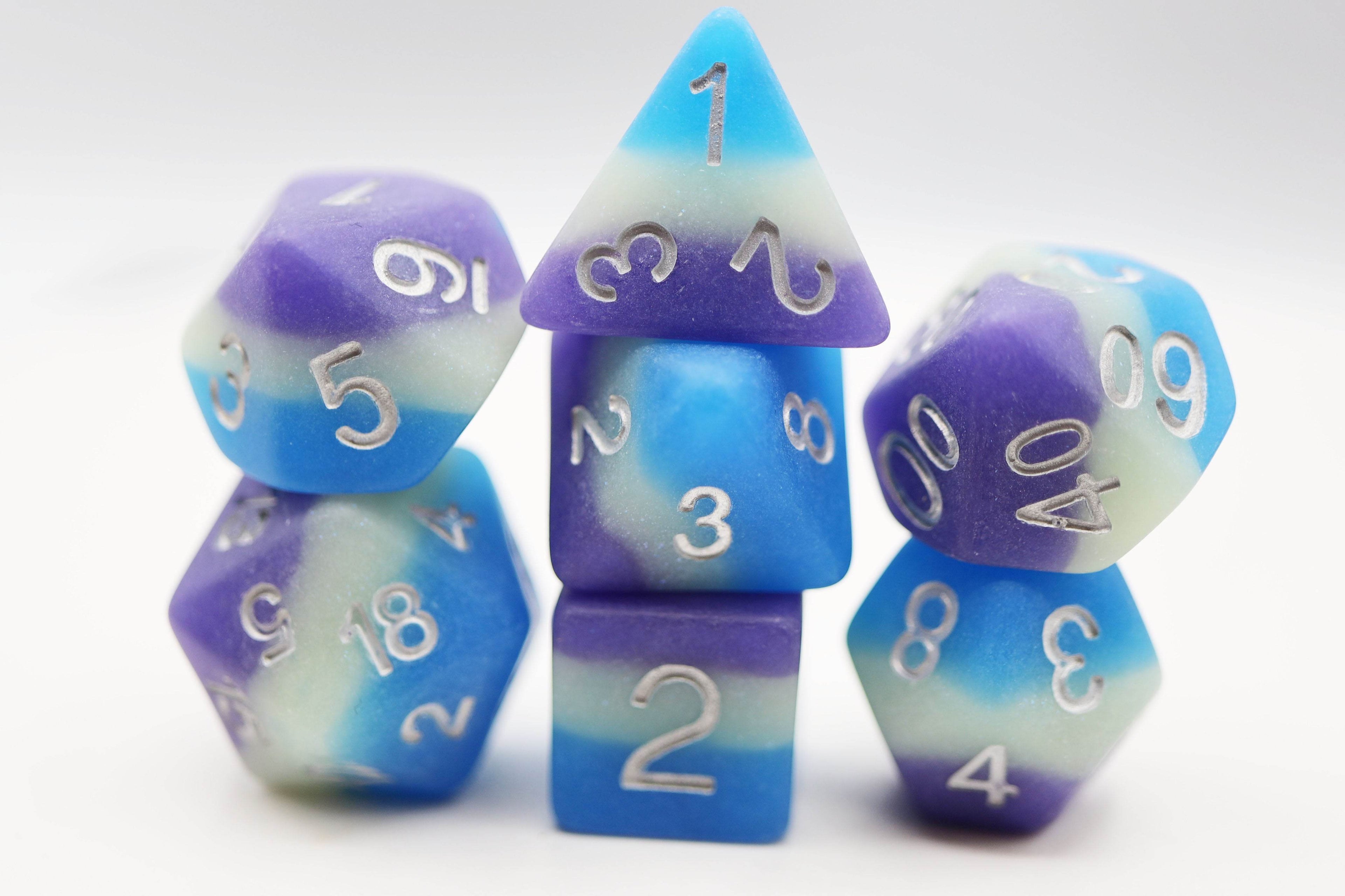 Blueberry Snow Cone RPG Dice Set - 