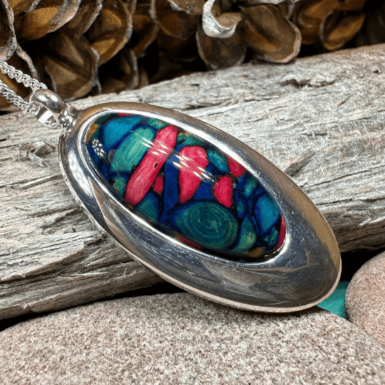 Scottish Highlands Necklace - Blue Multi