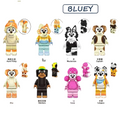 Bluey Set of 8 Lego Minifigures Custom Toys set 2