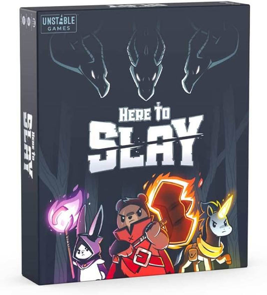 Here To Slay Base Game - Adventure RPG Dice Rolling Card Game For Teens, Adults - 2-6 Players, Hand Management - 