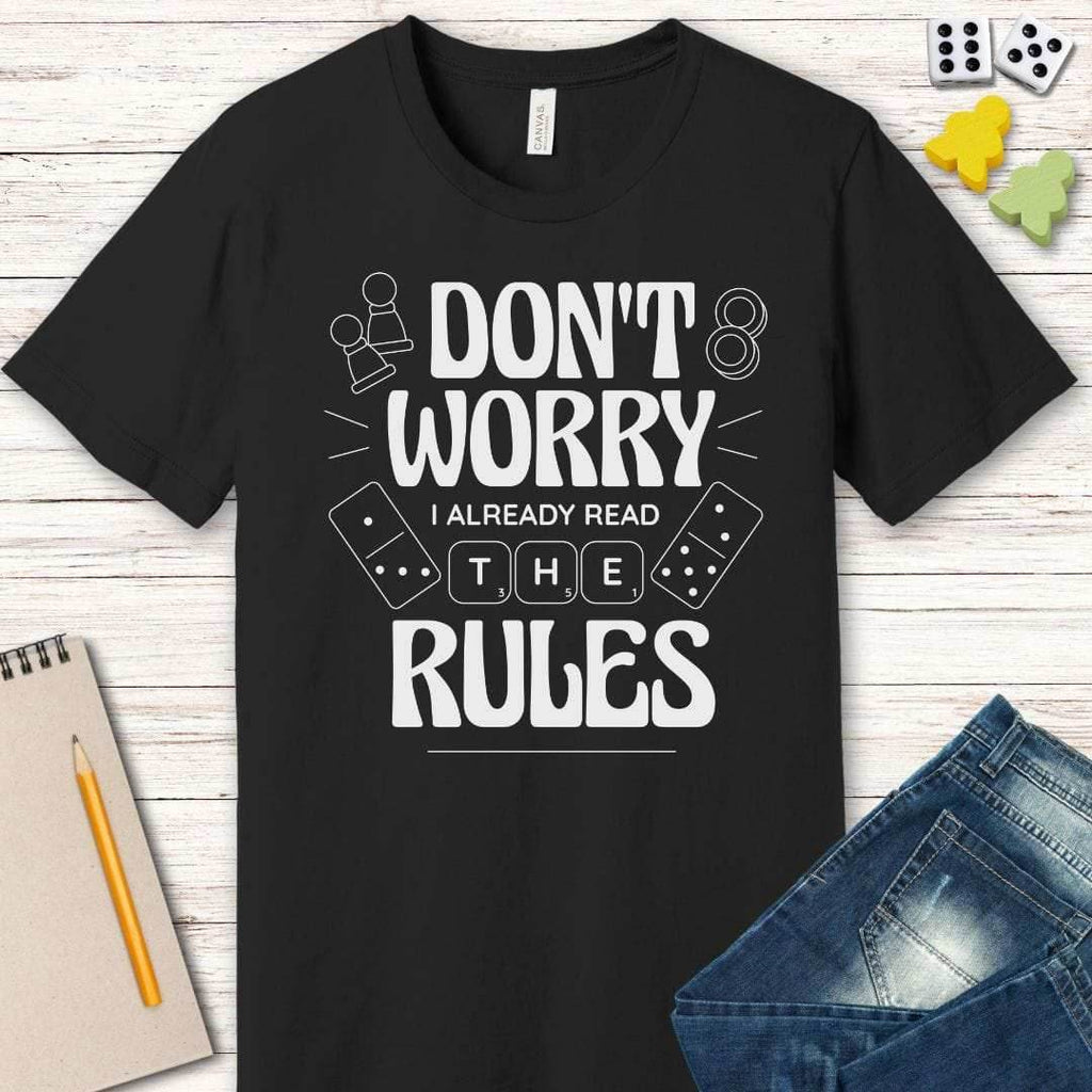 Board Games T-shirt - I Read The Rules - Navy / S