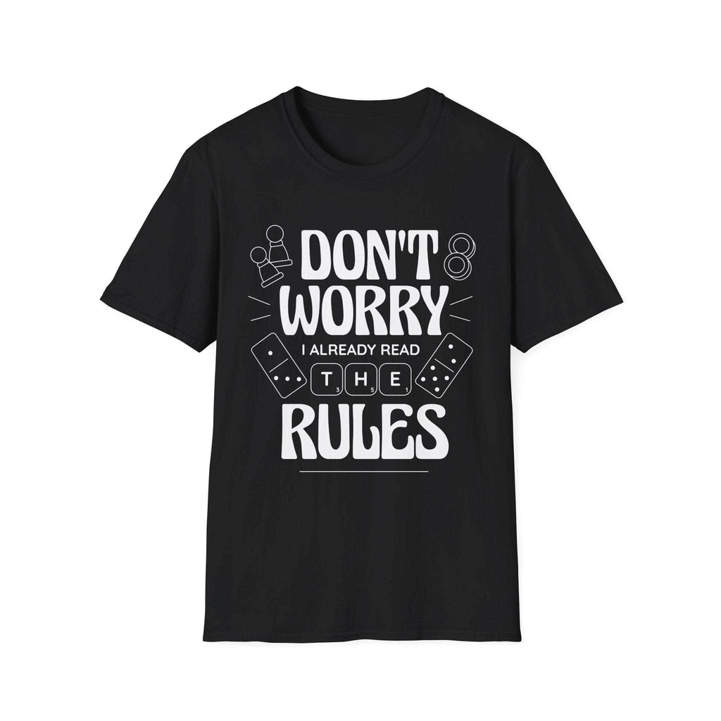 Board Games T-shirt - I Read The Rules - Black / S