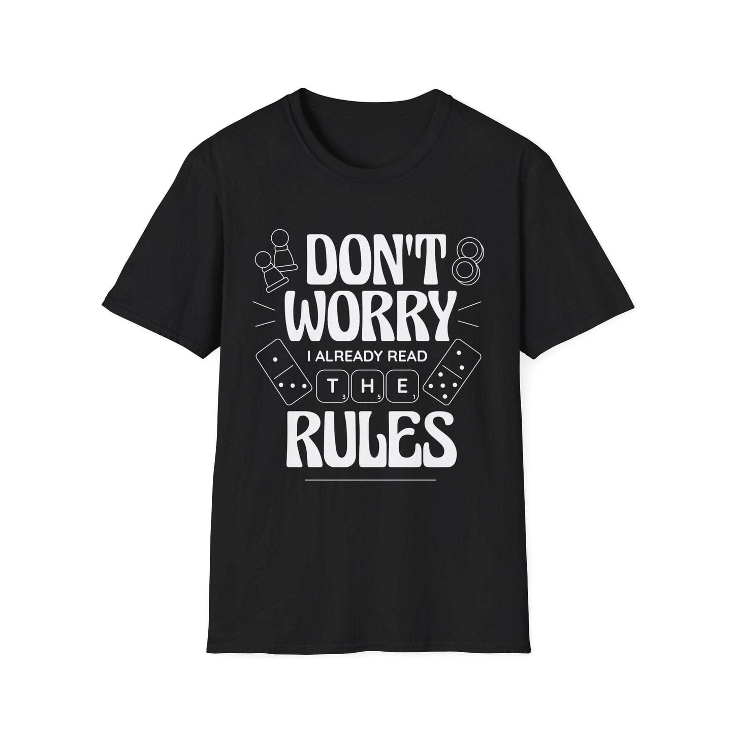Board Games T-shirt - I Read The Rules - Black / S