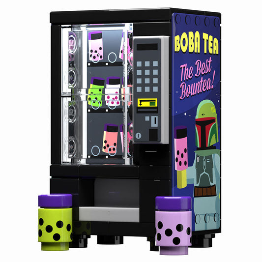 Boba Tea Vending Machine Building Set made using LEGO parts - B3 Customs