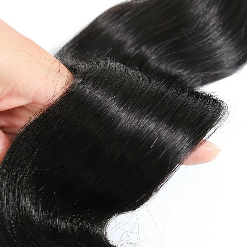 Body Wave Bundles 1/3/4 Indian Hair On Sale Natural Color 8A Remy Human Hair Bundles For Women Soft Hair No Tangle No Shedding