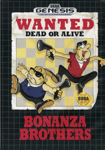 Bonanza Brothers (Sega Genesis) - Game Manual Only