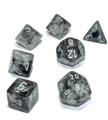 Borealis Polyhedral Light Smoke/Silver Luminary 7-Die Set