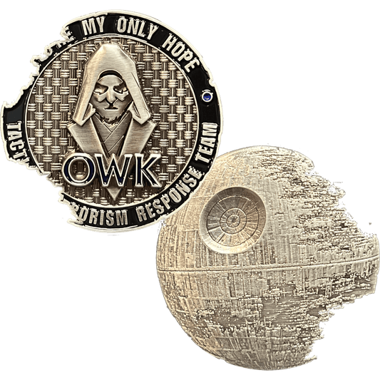 DL13-009 Obi-wan Kenobi You're My Only Hope Death Star II Rogue TACTICAL TERRORISM RESPONSE TEAM 12 TTRT CBP Challenge Coin - 