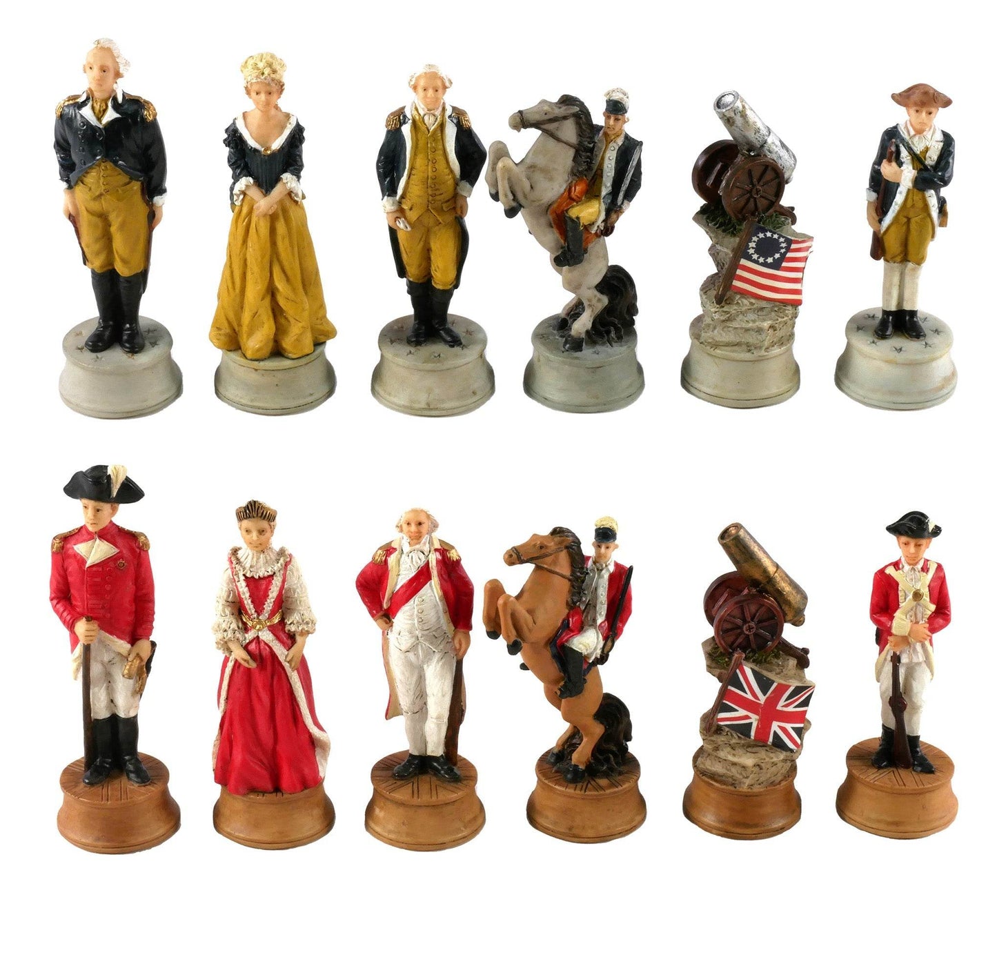 Chess Pieces - Resin - American Revolution - 