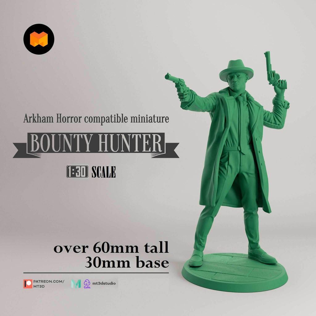 Arkham Compatible Investigator: The Bounty Hunter (Tony Morgan) - 