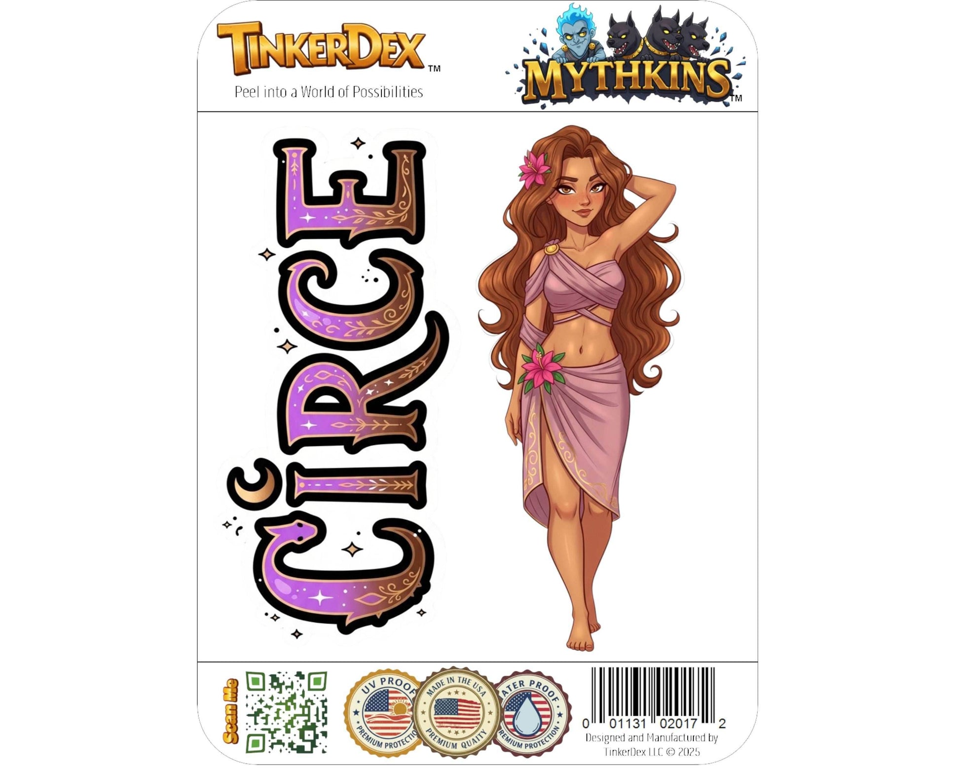 Circe Sticker and Magnet - the Divine Nymph Mythkins™ – Greek Mythology Nymph | Waterproof & UV-Proof - Sticker / Mini