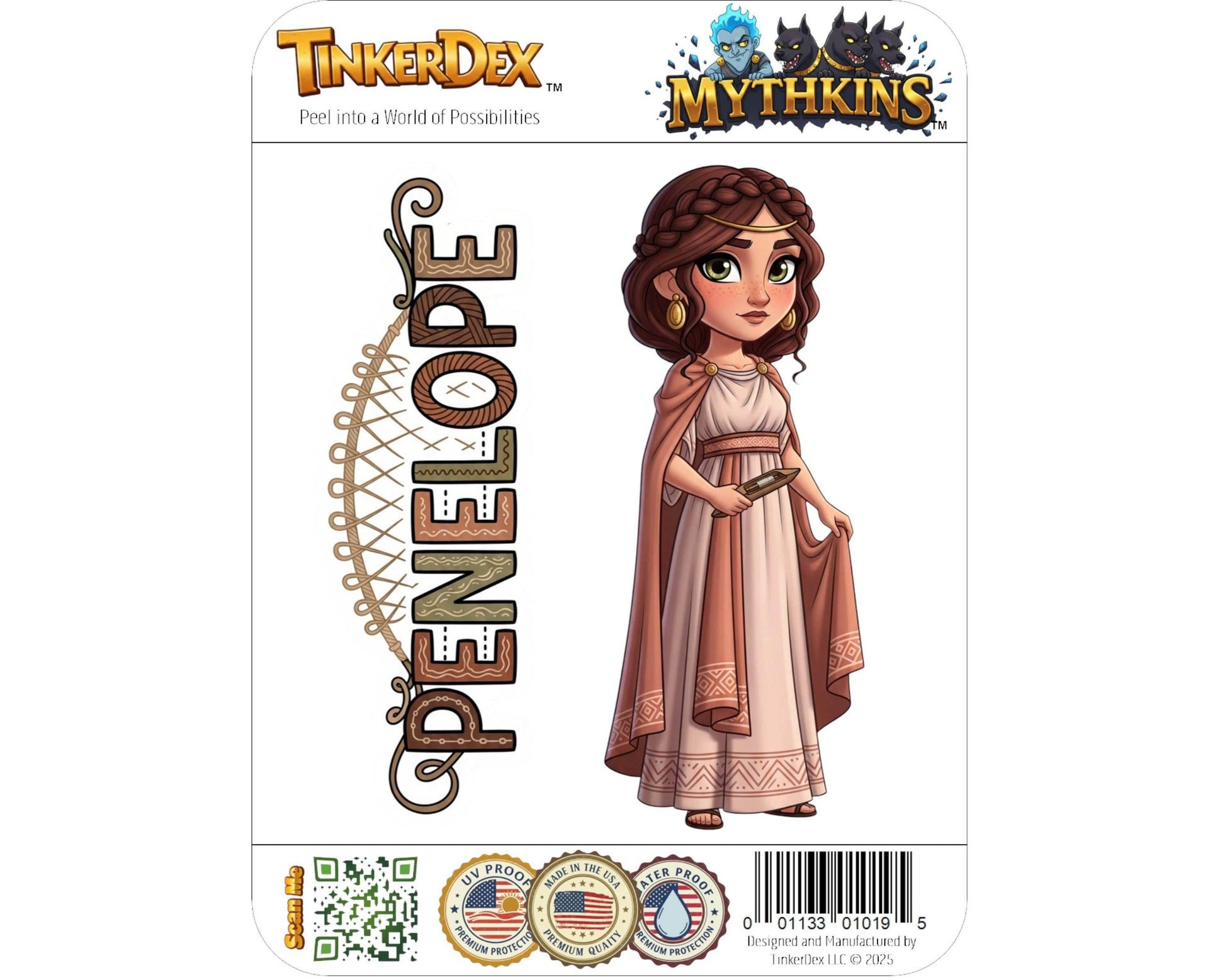 Penelope Sticker and Magnet - Cunning Weaver Mythkins™ – Queen of Ithaca | Waterproof & UV-Proof - Sticker / Mini