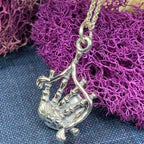 Tartan Bagpipes Necklace - 18