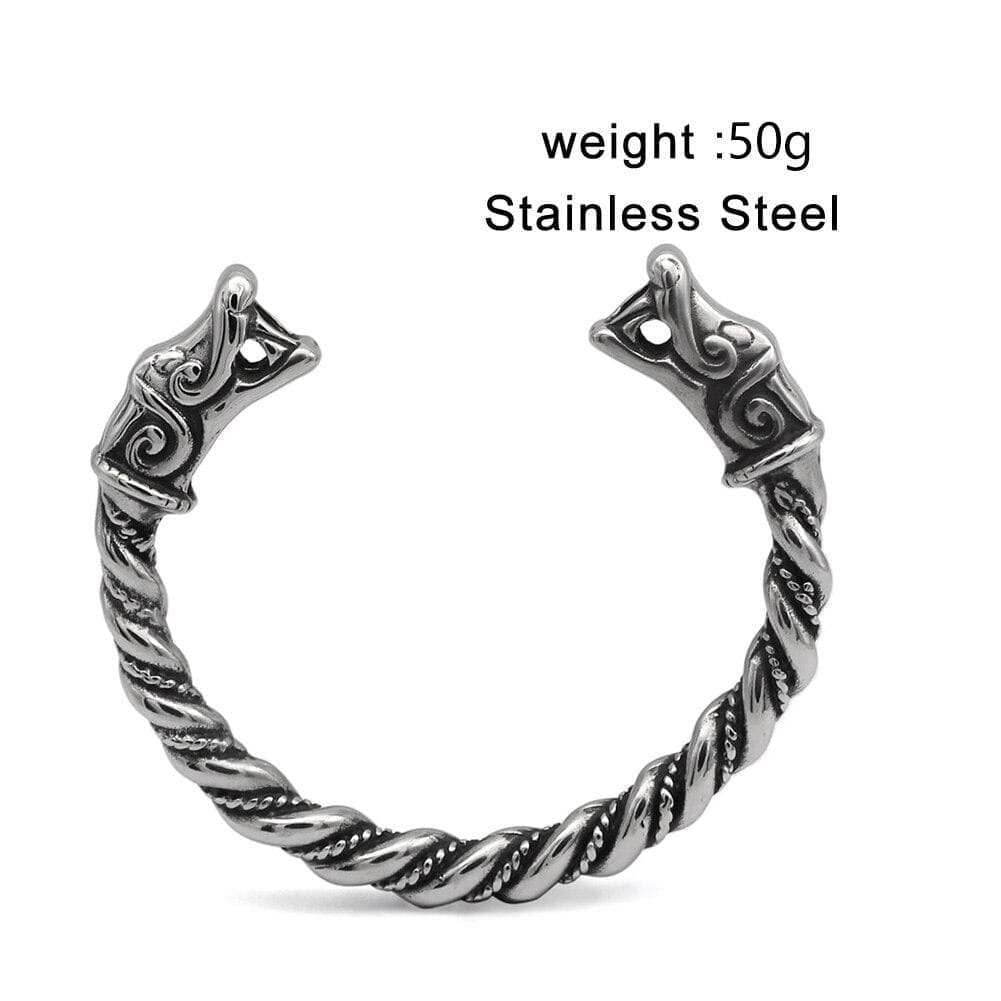 Vikings Nordic Dragon Stainless Steel Bracelet - 