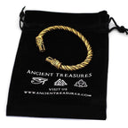 Vikings Geri & Freki Bangle Bracelet - Gold Plated