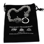 Vikings Wolf Head King's Chain Stainless Steel Bracelet - 17 CM / 6.7 IN