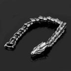 Vikings Dragon Head Stainless Steel Bracelet - 19 cm