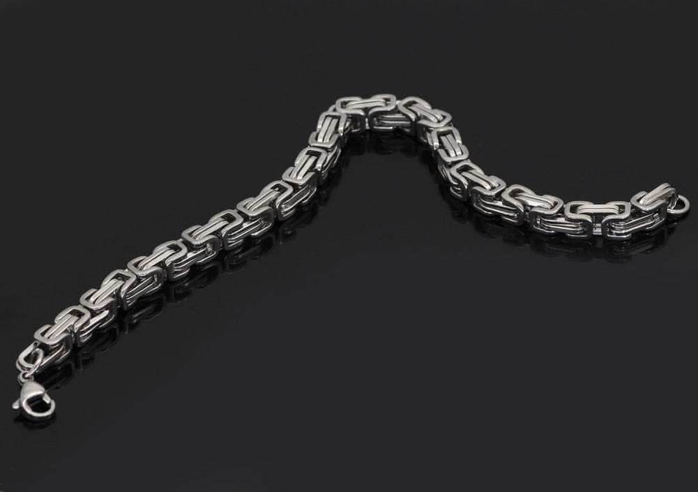 Vikings Stainless Steel Snake Chain Bracelet - 19CM | 7.4 Inches