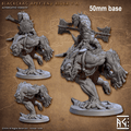 Blackcrag Apefiend Rider (Sculpt A) - With Hair / Chain Bridle / Double Axe