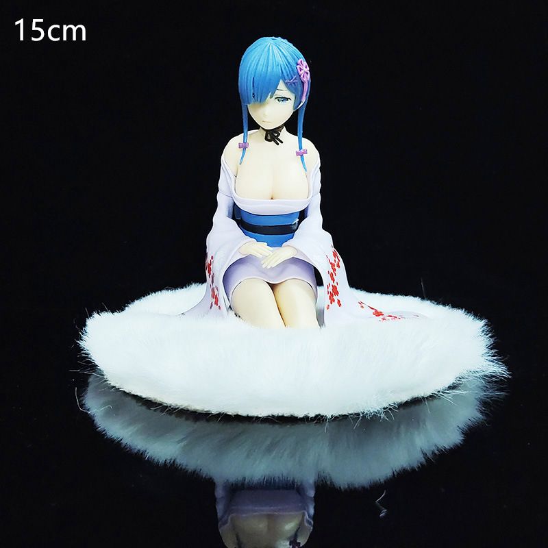 Brand New Anime Rem: A Life In Another World From Scratch Rem Wedding Dress Crystal Girl Doll PVC Movable Doll Collectible Toy