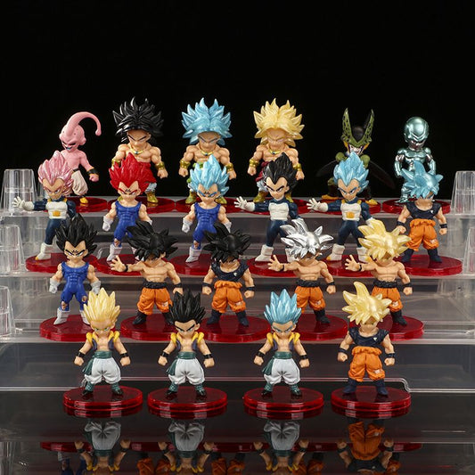 Brand New Set Anime Dragon Ball Z Model Doll Toy Gift Super Saiyan Goku Vegeta Trunk Majin Buoflisa Children's Toy