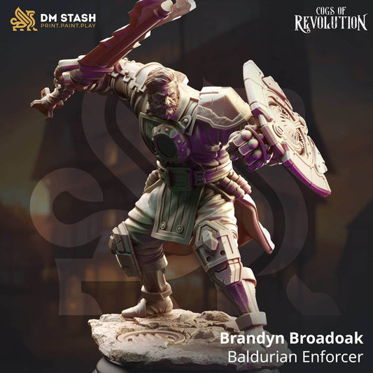 Brandyn Broadoak, Baldurian Enforcer (Male Human Paladin) - 32mm Scale