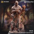 Brick, Soulforged Bartender (Male Warforged Fighter) - 32mm Scale