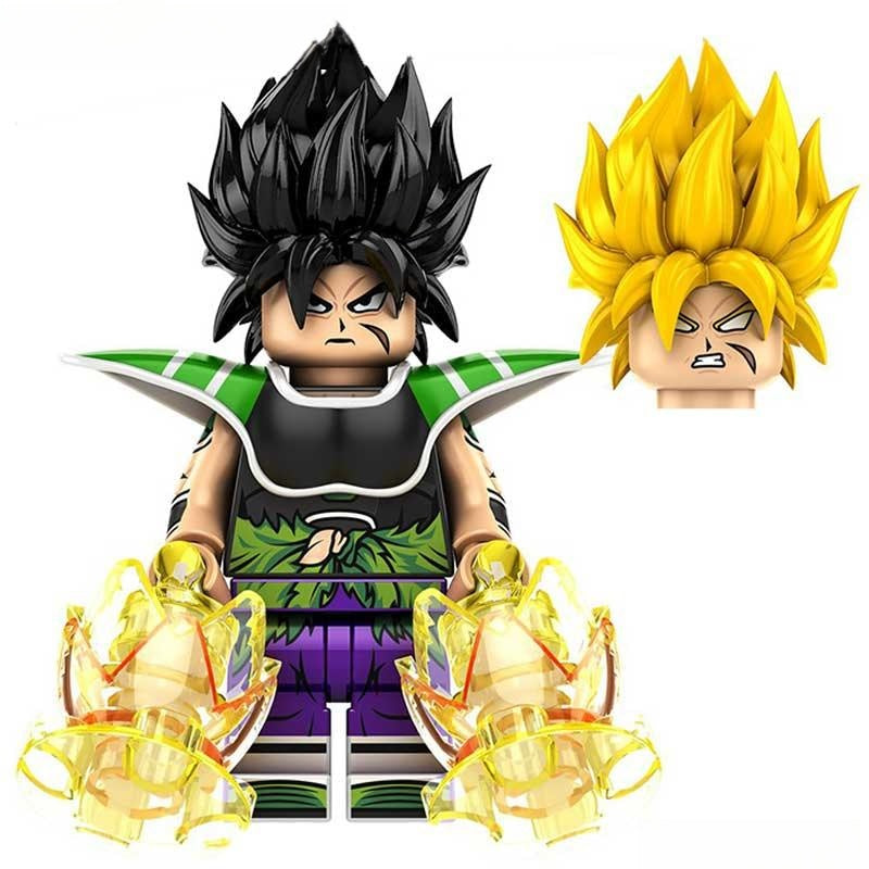 Broly Dragon Ball Z Super Lego Minifigures Anime Custom Toys 3