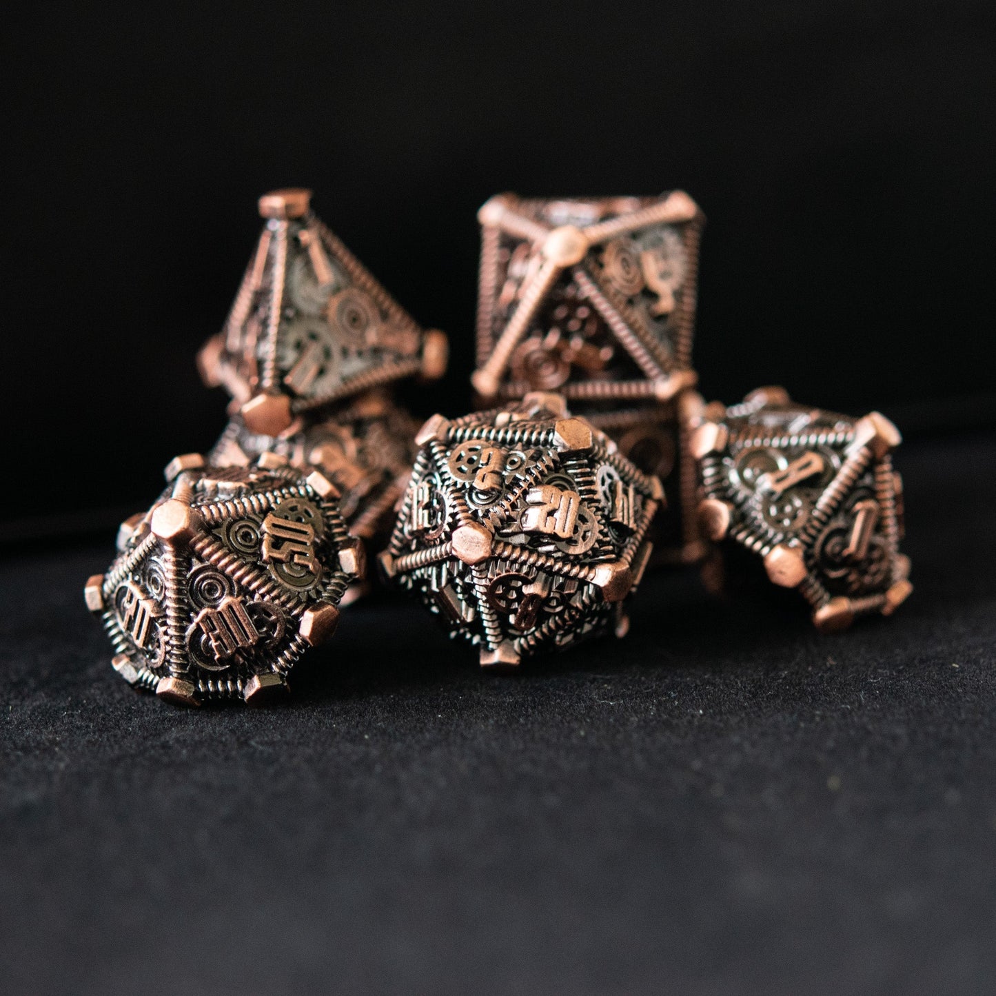 Bronze - Weird West Wasteland Metal Dice Set