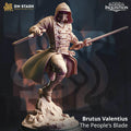 Brutus Valentius, The People's Blade (Male Human Assassin) - 32mm Scale / Mask with Eye Visor (Pictured)