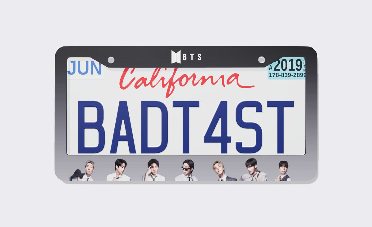 BTS Kpop License Plate Frame