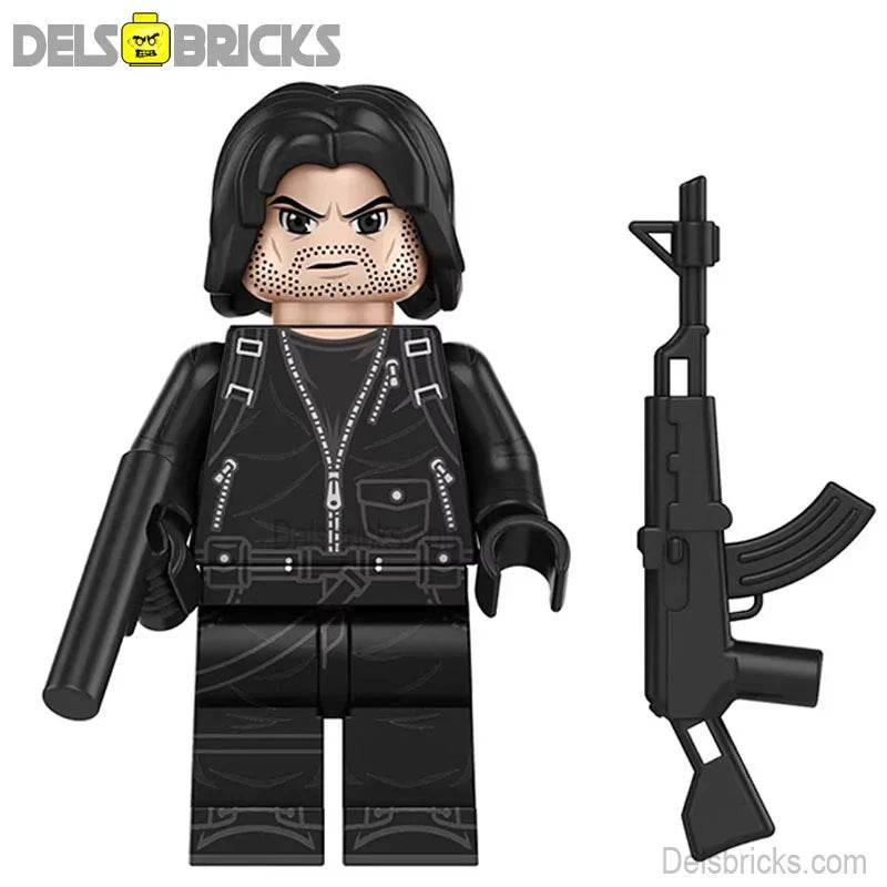 Bucky Barnes Winter Soldier Thunderbolts Best Lego Minifigures Custom Toys - 