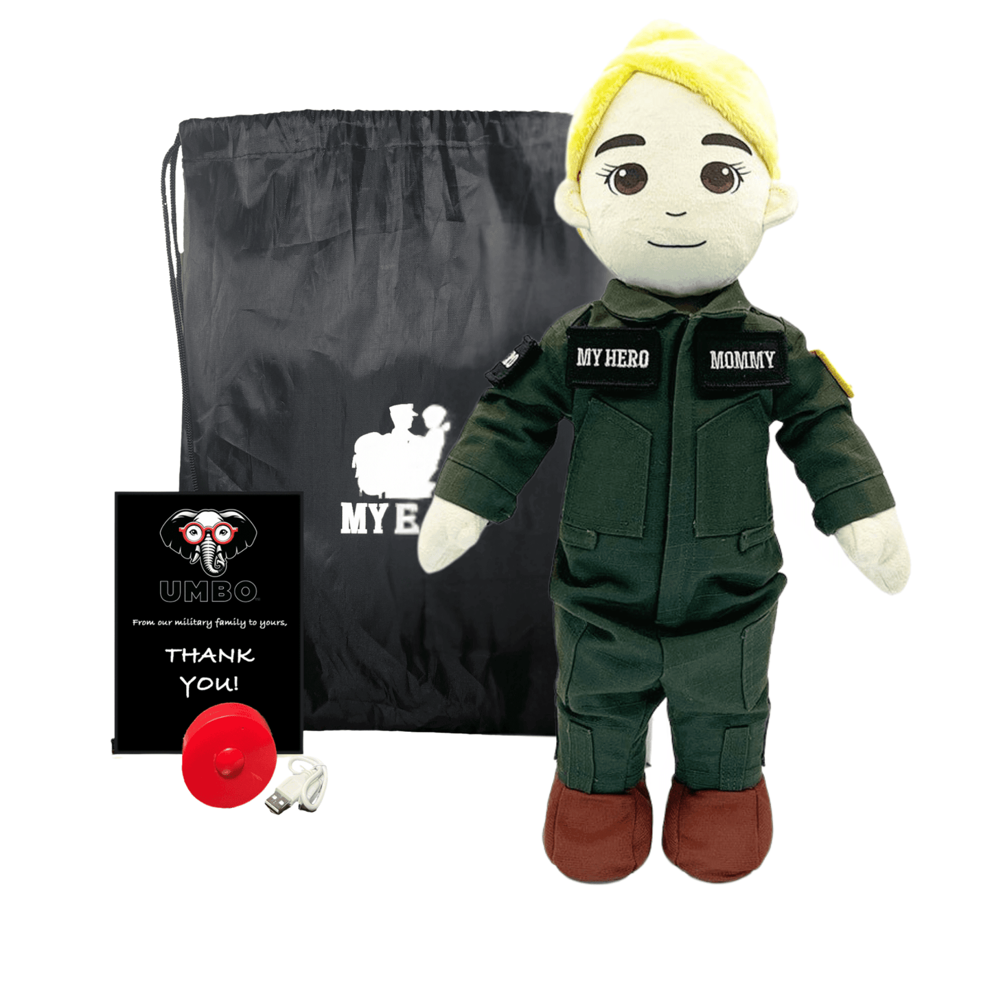 My Hero™ Flight Suit Pilot Daddy Doll | Recordable Plush