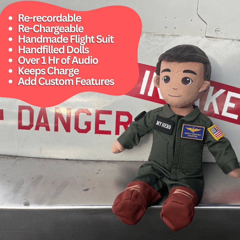 My Hero™ Flight Suit Pilot Daddy Doll | Recordable Plush