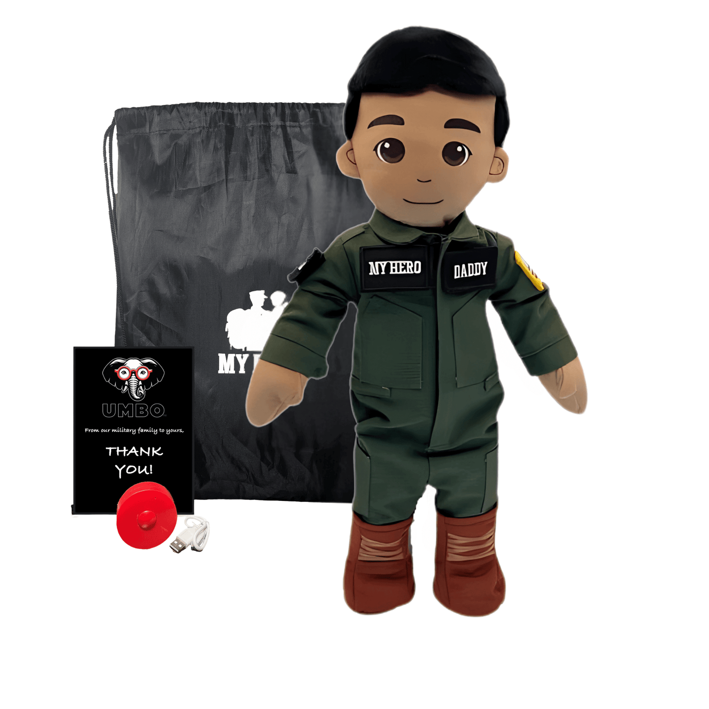 My Hero™ Flight Suit Pilot Daddy Doll | Recordable Plush