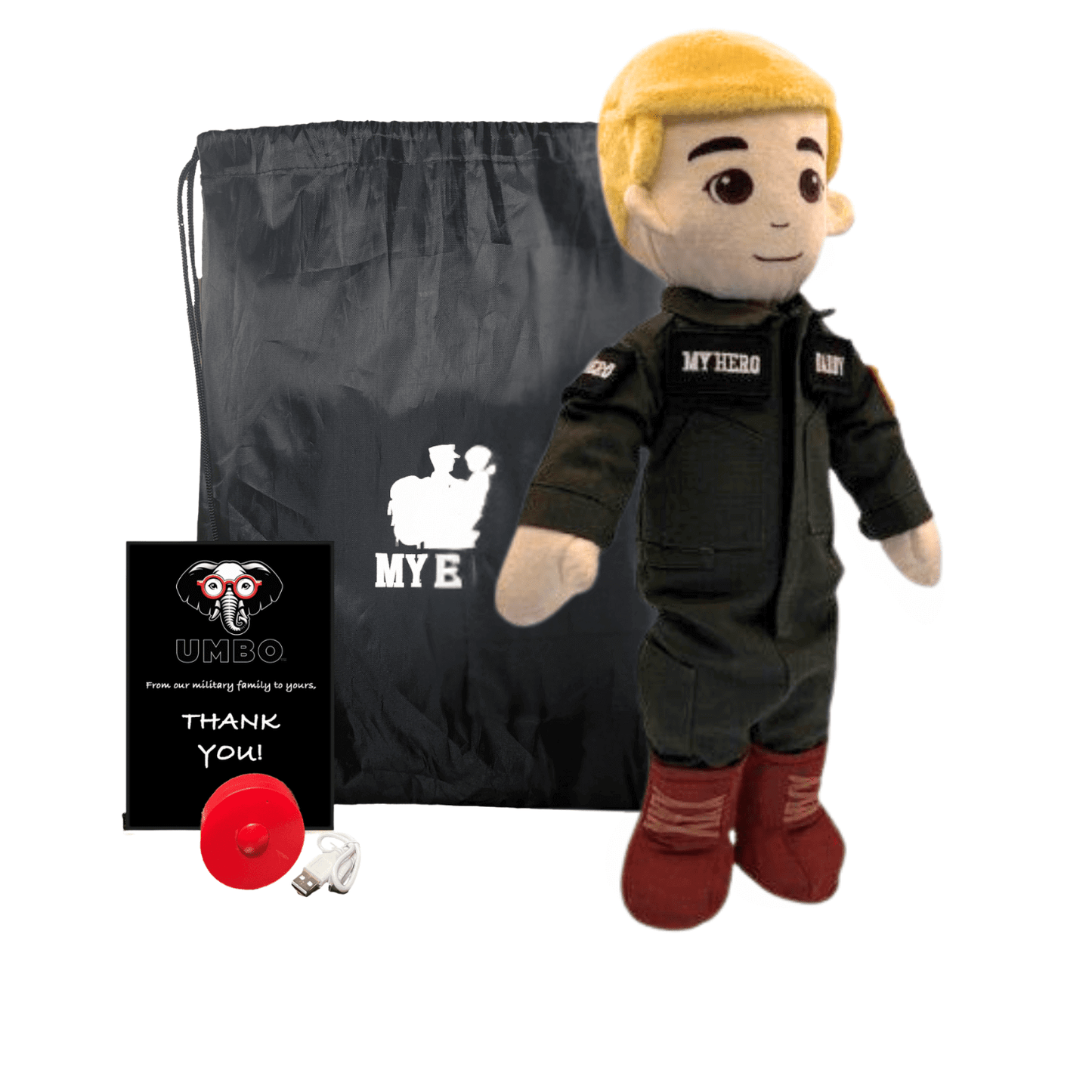 My Hero™ Flight Suit Pilot Daddy Doll | Recordable Plush